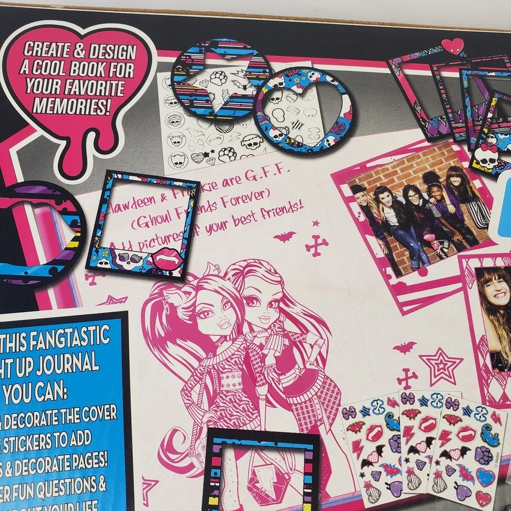 Monster High Make It Clawsome Activity Journal Set w/ Stickers, Markers, Pens